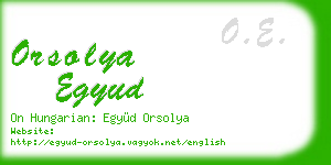 orsolya egyud business card