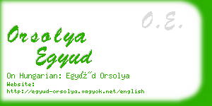 orsolya egyud business card